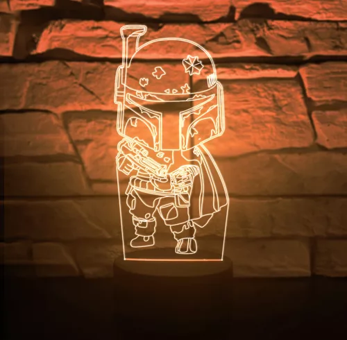 Mandalorian LED éjjeli lámpa