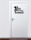 Garázs borz falmatrica