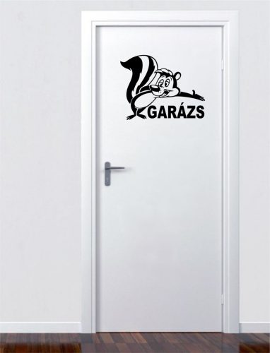 Garázs borz falmatrica