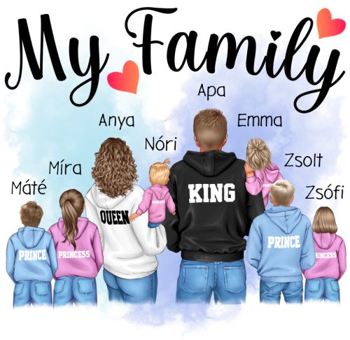 My Family családi női póló (7.változat)