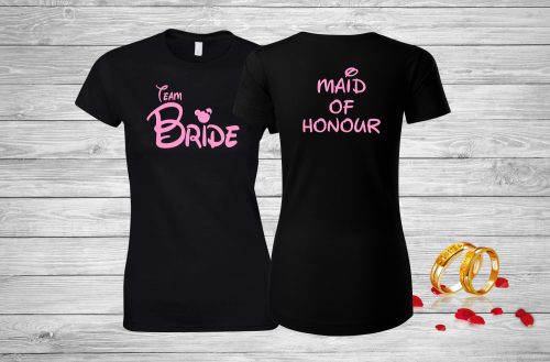 Team Bride kétoldalas női póló