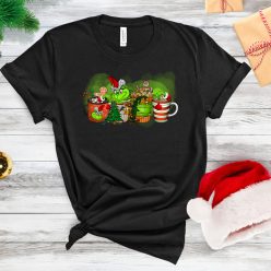   Karácsonyi Grinchmas kávés női póló – humoros ünnepi minta