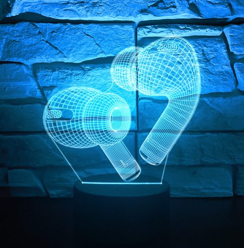 Airpods 3D hatású led lámpa