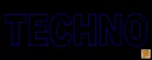 Techno LED tábla 49x19 cm
