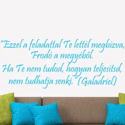 Ezzel a feladattal idézet falmatrica