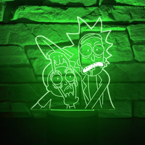 Rick és Morty LED éjjeli lámpa