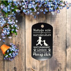 Kutyás szív kutyás lélek kulcstartó