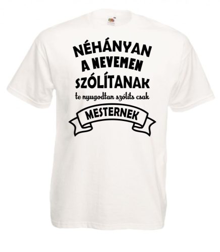 Néhányan a nevemen szólítanak, te nyugodtan szólíts mesternek