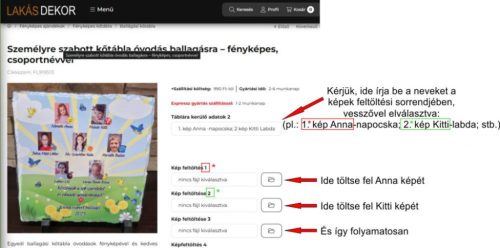 Óvodás Ballagási kőtábla saját képpel (Max.8 képpel,névvel)