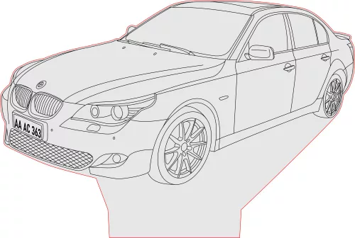 BMW E60 3D lámpa