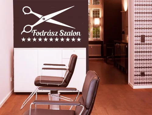 8. Fodrász szalon falmatrica