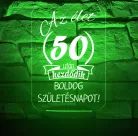 Születésnapi 7 színű 3D LED lámpa