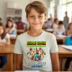 Minecraft stílusú iskolai motivációs póló fiúknak