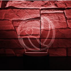 Röplabás kontúr 3D hatású led lámpa