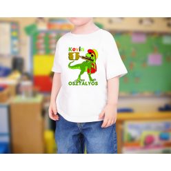 Dínós iskolás gyerek póló