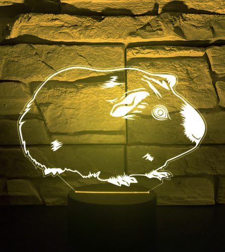 Tengerimalacos 7 színű 3D LED lámpa