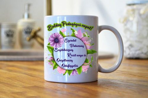 1. Pedagógus napra egyedi bögre 