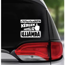 A dudám nem működik...autósmatrica