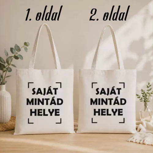 Egyedi, Saját Képes Ballagási Szatyor – Személyre Szabható Vászon Táska Pedagógusoknak (Kétoldalas)