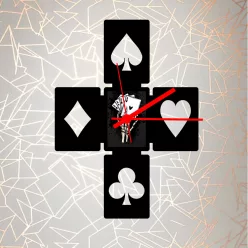 Poker sziluett óra - 1. Verzió
