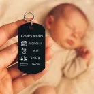 Baba emlékőrző kulcstartó