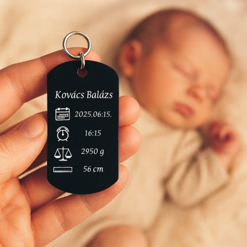 Baba emlékőrző kulcstartó