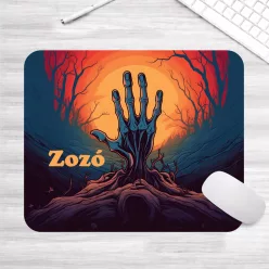   Élőhalott Érintés – Egyedi Névre Szóló Zombis Gamer Egérpad