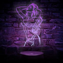 Női Alak 7 színű 3D LED lámpa