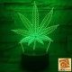 Kanabisz 3D led lámpa