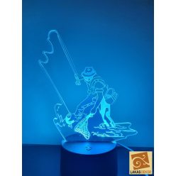 Horgászos led tábla