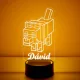 Minecraft farkas 3D LED Lámpa