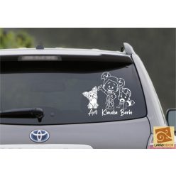 Lányka, Babalány, Yorki kutyus autósmatrica