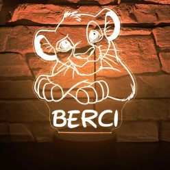 Oroszlánkirály 7 színű 3D LED lámpa