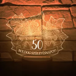 Boldog Születésnapot 3D Led lámpa