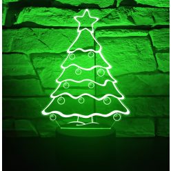 17. Karácsonyi 3D hatású led lámpa