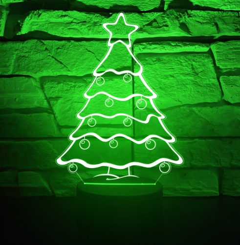 17. Karácsonyi 3D hatású led lámpa