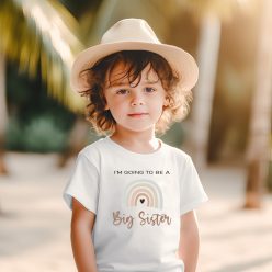 Big Sister szivárványos baba póló