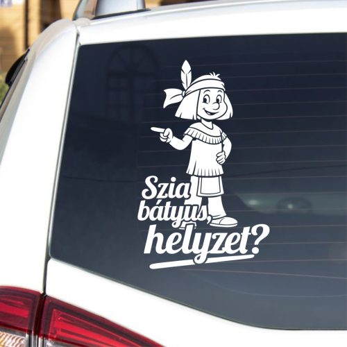 Yakari, szia bátyus, helyzet? - autó dekoráció