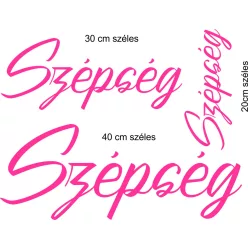 Szépség matrica
