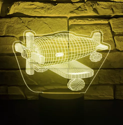 Repcsi 3D hatású led lámpa