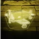 Repcsi 3D hatású led lámpa