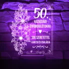 Személyre szabható házassági évfordulós lámpa – 3D hatású LED gravírozással