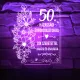 Személyre szabható házassági évfordulós lámpa – 3D hatású LED gravírozással
