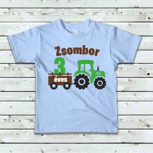 Szülinapi traktoros baba póló