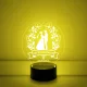  Esküvő, Eljegyzés, Házassági évforduló személyre szabott 7 színű 3D led lámpa