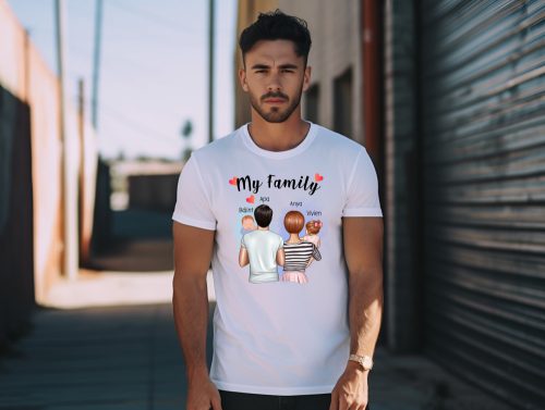 My Family családi férfi póló (Újszülött-Kislány)