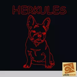 Francia bulldog Ledtábla 