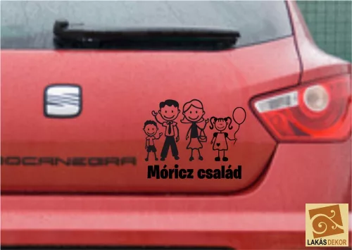 Család 4 autósmatrica