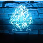 Harry Potter Roxfort 3D hatású led lámpa