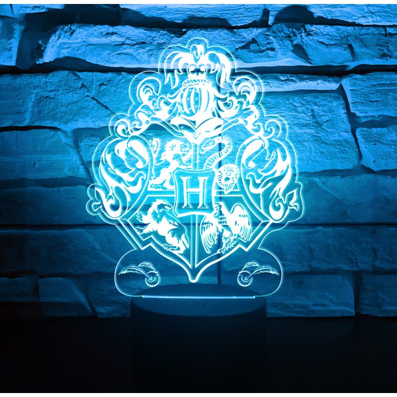 Harry Potter Roxfort 3D hatású led lámpa